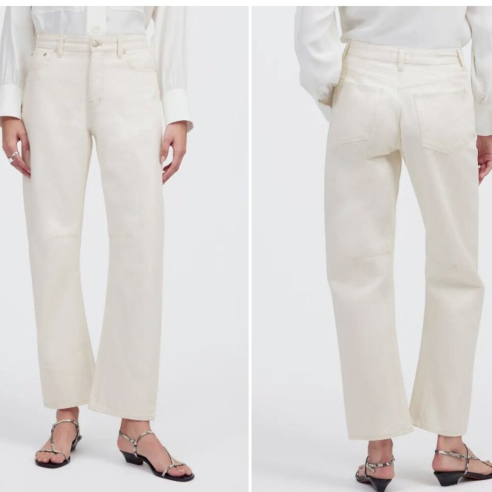 Madewell The Darted Barrel Leg Jeans - Vintage Canvas